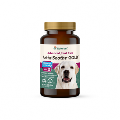 NATURVET ARTHRISOOTHE-GOLD ADVANCED CARE CHEWABLE TABLETS (40 CT)