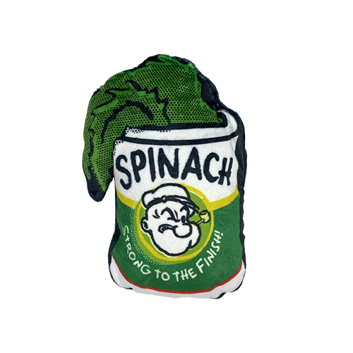 MULTIPET POPEYE SPINACH CAN 6" DOG TOY