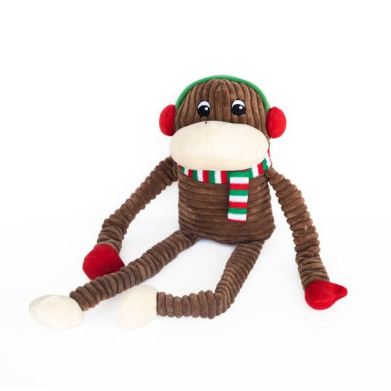 ZIPPY PAWS HOLIDAY CRINKLE MONKEY - XL