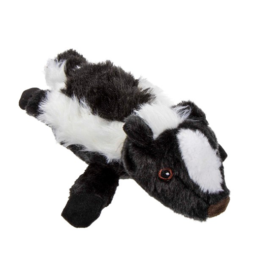 GODOG FLATZ FLATTIE SKUNK LARGE DOG TOY