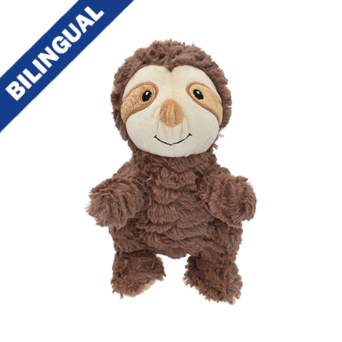 MULTIPET WRINKLEEZ SLOTH 9" PLUSH DOG TOY