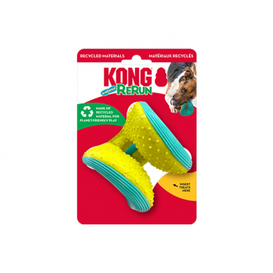 KONG RERUN WHOOSH BALL ASSORTED SMALL/MEDIUM DOG TOY