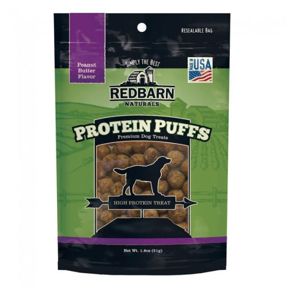 REDBARN DOG PROTEIN PUFFS PEANUT BUTTER DOG 1PC