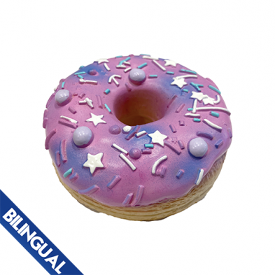 FOUFOUBRANDS FOUFIT DONUT CHEW LATEX DOG TOY GALAXY