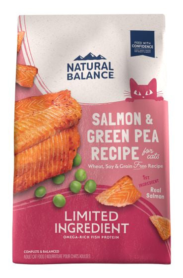 NATURAL BALANCE LIMITED INGREDIENT GRAIN FREE GREEN PEA AND SALMON 10 LB