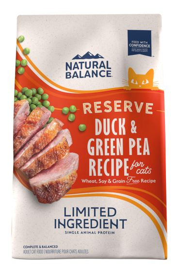 NATURAL BALANCE LIMITED INGREDIENT RESERVE GRAIN FREE GREEN PEA AND DUCK CAT 10LB