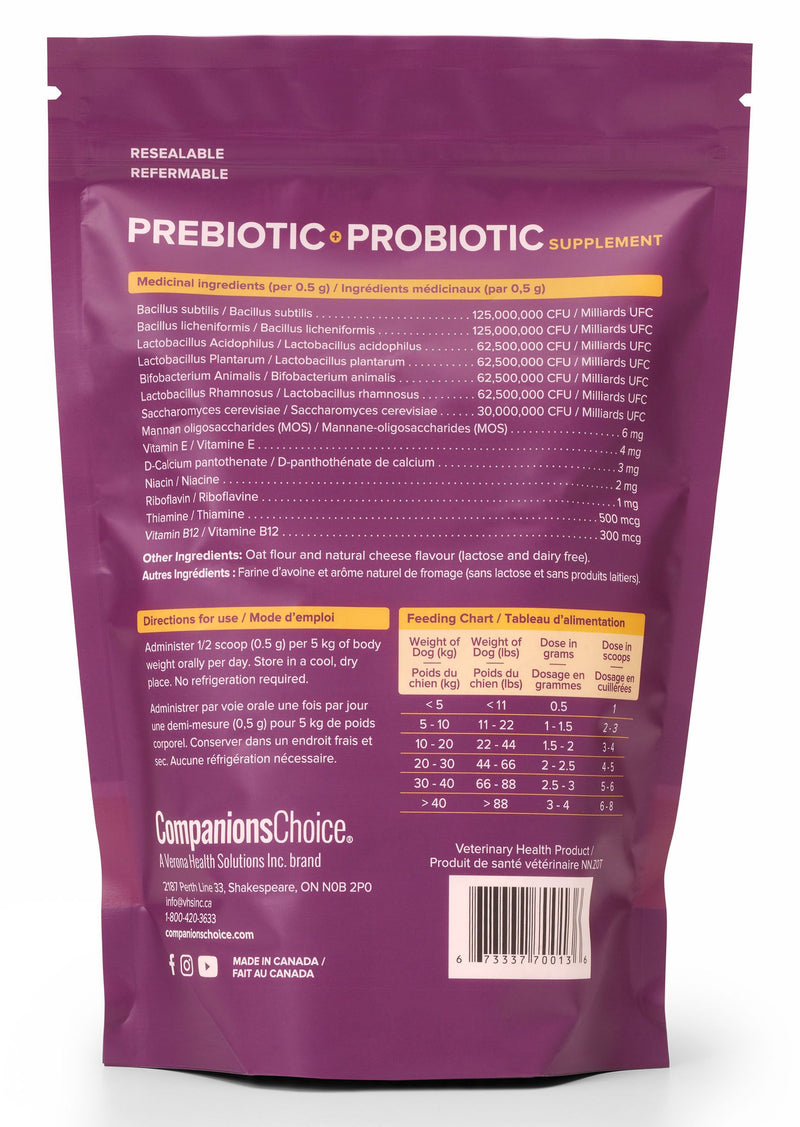 COMPANIONS CHOICE PREBIOTIC + PROBIOTIC POWDER 720G