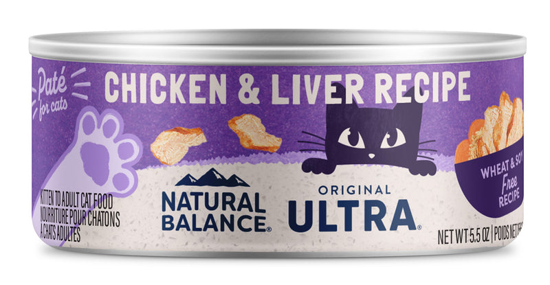 NATURAL BALANCE ORIGINAL ULTRA CHICKEN & LIVER PATE CAT 5.5OZ