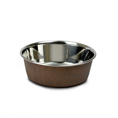 OURPETS DURAPET WOODGRAIN BOWLS DARK BROWN 7 CUP