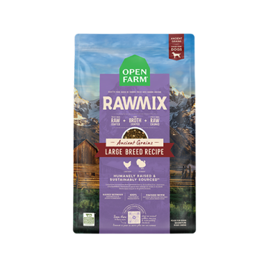 OPEN FARM RAWMIX LARGE BREED RECIPE WITH ANCIENT GRAINS DRY DOG FOOD 20LB