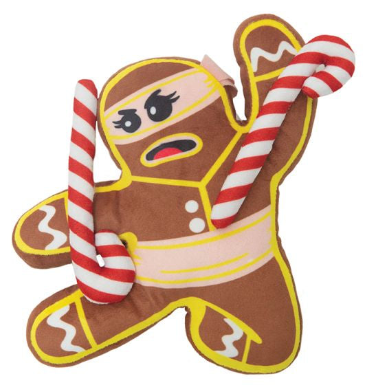 SNUGAROOZ HOLIDAY CANDY THE NINJA BREAD WOMEN DOG 1PC 9 IN