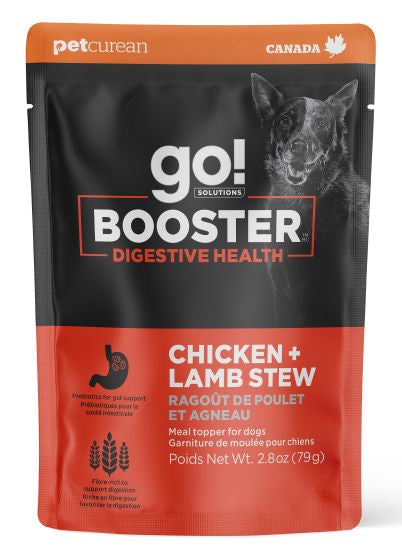 GO BOOSTER DIGESTIVE HEALTH CHICKEN AND LAMB STEW MEAL TOPPER DOG 2.8OZ