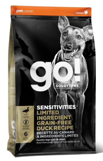 GO SENSITIVITIES LIMITED INGREDIENT GRAIN FREE DUCK DOG 22LB