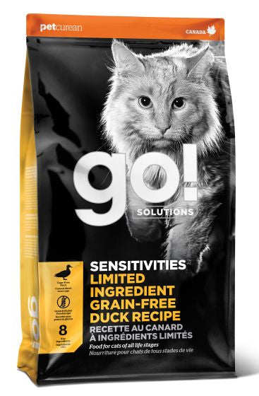 GO SENSITIVITIES LIMITED INGREDIENT GRAIN FREE DUCK CAT 3LB