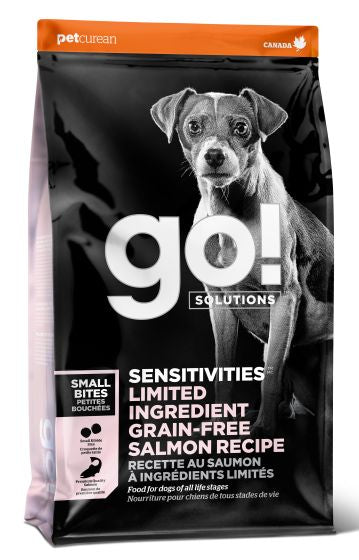 GO SENSITIVITIES LIMITED INGREDIENT GRAIN FREE SALMON SMALL BITES DOG 3.5LB