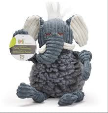 HUGGLEHOUNDS - HUGGLEFLEECE FLUFFER KNOTTIE - ELEPHANT LARGE