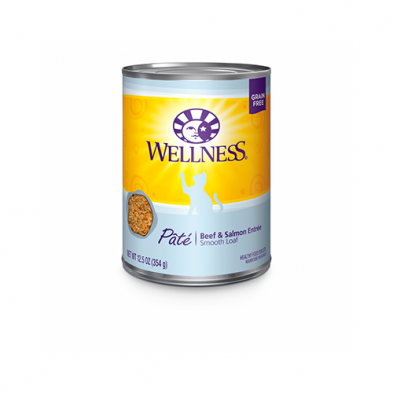 WELLNESS COMPLETE HEALTH PÂTÉ BEEF & SALMON ENTRÉE WET CAT FOOD 12.5 OZ