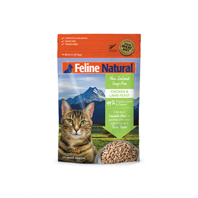 FELINE NATURAL CHICKEN & LAMB FEAST FREEZE-DRIED CAT FOOD 320 GM