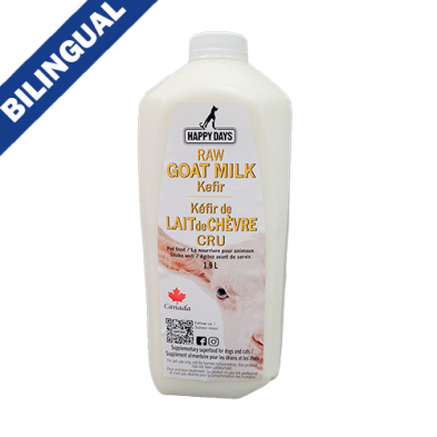 HAPPY DAYS RAW FERMENTED GOAT MILK 1.9L FROZEN FOR DOGS & CATS