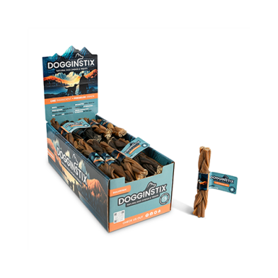 DOGGINSTIX BRAIDED LAMB COLLAGEN 6" NATURAL DOG CHEWS & TREATS