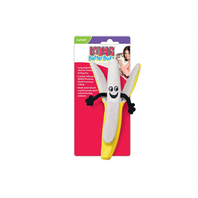 KONG BETTER BUZZ BANANA CAT TOY